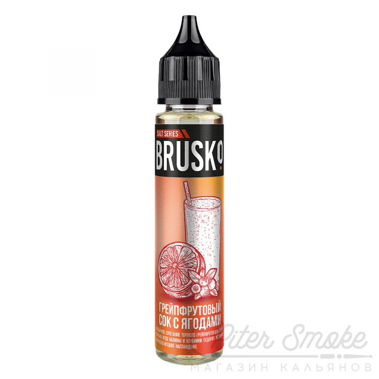 Brusko Salt - Грейпфрутовый сок с ягодами 30 мл (50 мг)