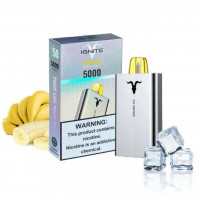 (М) Одноразовая электронная сигарета IGNITE V50 (5000) - Ледяной Банан